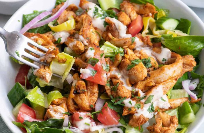 Chicken Shawerma Salad